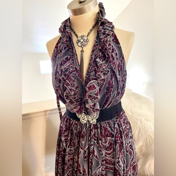 EUC M Purple Blue Dress - Picture 3 of 11